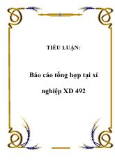 Tiểu luận Tổng hợp tại xí nghiệp xay dựng 492