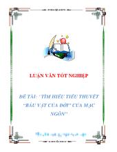 Tìm hiểu tiểu thuyết “báu vật của đời” của mạc ngôn