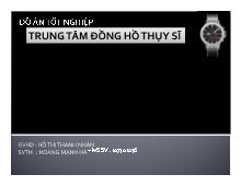 Trung tâm đồng hồ thụy sĩ