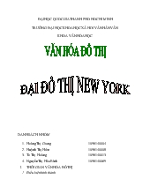 Văn hóa đô thị - Đại đô thị New York