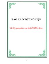 Vật liệu mao quản trung bình (MQTB) trật tự