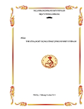 Đề tài Thực trạng sử dụng công cụ phái sinh ở Việt Nam