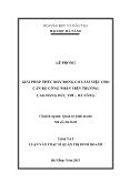 Giải pháp thúc đẩy động cơ làm việc cho cán bộ công nhân viên trường cao đẳng Đức Trí – Đà Nẵng