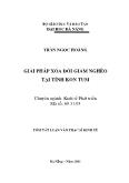 Giải pháp xóa đói giảm nghèo tại tỉnh Kon Tum