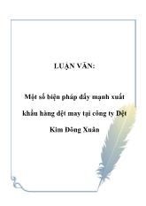Luận văn Thực trạng và giải pháp nhằm hoàn thiện hoạt động nhập khẩu ở Công ty Thương mại Xuất nhập khẩu Hà Nội