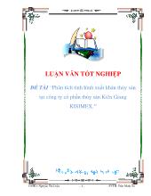 Phân tích tình hình xuất khẩu thủy sản ở công ty cổ phần thủy sản Kiên Giang KISIMEX