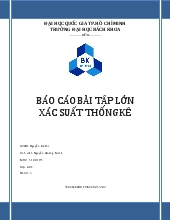 Bài tập lớn xác suất thống kê