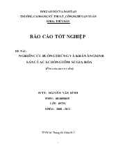 Đề tài Nghiên cứu buồng trứng và khả năng sinh sản của các dòng tôm sú gia hóa