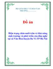 Đồ án Hiện trạng chăn nuôi trâu và khả năng sinh trưởng và phát triển của đàn nghé tại xã Vân Hoà - Huyện Ba Vì - TP Hà Nội