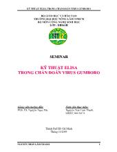 Kỹ thuật elisa trong chẩn đoán virus gumboro