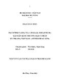 Luận văn Hoàn thiện công tác chăm sóc khách hàng tại ngân hàng thương mại cổ phần kỹ thương Việt Nam - Chi nhánh Đà Nẵng