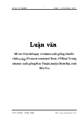 Luận văn Tìm hiểu quy trình sản xuất giống tôm He chân trắng (Penaeus vannamei Bone,1931) tại Trung tâm sản xuất giống Huy Thuận, huyện Bình Đại, tỉnh Bến Tre