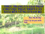 Thực trạng và giải pháp cho việc phát triển cây xoài bền vững ở Nam Bộ