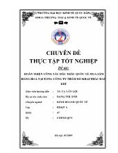 Chuyên đề Hoàn thiện công tác đấu thầu quốc tế mua sắm hàng hoá tại tổng công ty thăm dò khai thác dầu khí