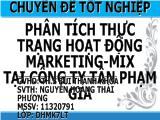 Chuyên đề Phân tích thực trạng hoạt động marketing - Mix tại công ty Tân Phạm Gia