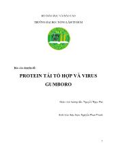 Chuyên đề Protein tái tổ hợp và virus gumboro