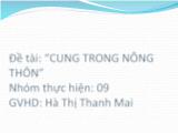 Đề tài Cung trong nông thôn