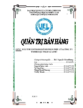 Đề tài Mâu thuẫn trong kênh phân phối của công ty TNHH dược phẩm Gia Phú