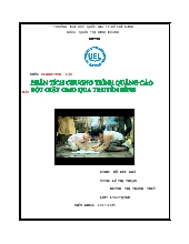 Đề tài Phân tích chương trình quảng cáo bột giặt Ômo qua truyền hình