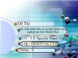 Đề tài Sản xuất phân hữu cơ từ phế phẩm nông nghiệp tại tỉnh Thanh Hóa