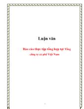 Đề tài Thực tập tổng hợp tại Tổng công ty cà phê Việt Nam