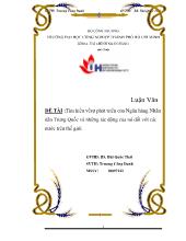 Đề tài Tìm hiểu về sự phát triển của Ngân hàng Nhân dân Trung Quốc và những tác động của nó đối với các nước trên thế giới