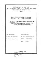 Đề tài Việc ứng dụng thương mại điện tử trong kinh doanh của công ty TNHH Tre Làng
