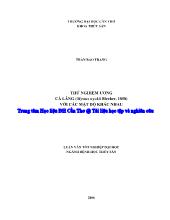 Đồ án Thử nghiệm ương cá lăng (mystus wyckiibleeker, 1858) với các mật độ khác nhau