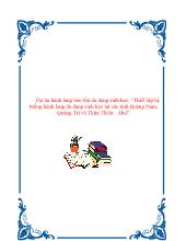 Dự án hành lang bảo tồn đa dạng sinh học: “Thiết lập hệ hống hành lang đa dạng sinh học tại các tỉnh Quảng Nam, Quảng Trị và Thừa Thiên – Huế”