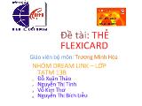 Kinh tế đối ngoại - Đề tài Thẻ flexicard