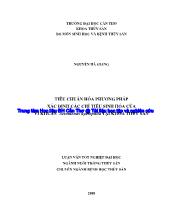 Luận văn Tiêu chuẩn hóa phương pháp xác định các chỉ tiêu sinh hóa của vi khuẩn aeromonashydrophilatại khoa thủy sản