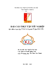 Phân tích hoạt động kinh doanh của công ty cổ phần du lịch Kim Liên