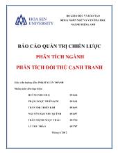 Phân tích ngành phân tích đối thủ cạnh tranh