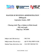 Phân tích và đánh giá chiến lược kinh doanh Sacomreal đến năm 2012