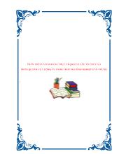 Phân tích và đánh giá thực trạng cơ cấu tổ chức và phân quyền của công ty TNHH thiết bị công nghiệp Vân Trung