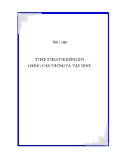 Thất thoát nguồn gen giống cây trồng và vật nuôi
