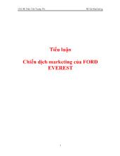 Tiểu luận Chiến dịch marketing của FORD EVEREST