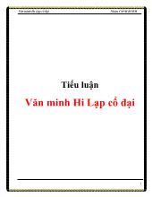 Tiểu luận Văn minh Hi Lạp cổ đại