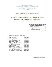 Văn phòng và vấn đề tiết kiệm năng lượng – Thực trạng và kiến nghị