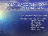 Xử lý nước thải cơ sở giết mổ gia cầm