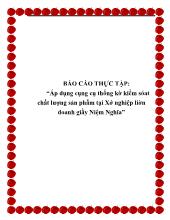 Áp dụng cụng cụ thống kờ kiểm sóat chất lượng sản phẩm tại Xí nghiệp liên doanh giầy Niệm Nghĩa