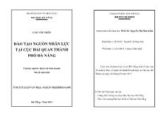 Đào tạo nguồn nhân lực tại cục hải quan thành phố Đà Nẵng