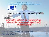 Đề tài Giới thiệu một số kỹ thuật phỏng vấn tuyển chọn. minh họa ở một đơn vị cụ thể