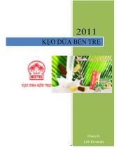 Đề tài Thâm nhập kẹo dừa bến tre vào thị trường pháp