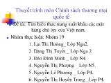 Đề tài Tìm hiểu thực trạng xuất khẩu các mặt hàng chủ lực của Việt nam