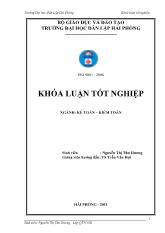 Hoàn thiện tổ chức công tác kế toán doanh thu, chi phí và xác định kết quả kinh doanh tại doanh nghiệp tư nhân Trọng Thiện