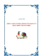 Khía cạnh văn hóa trong xây dựng và phát triển thương hiệu