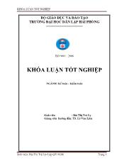 Khóa luận Hoàn thiện công tác kế toán tập hợp chi phí sản xuất và tính giá thành sản phẩm xây dựng tại công ty TNHH Mai Anh