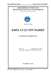 Khóa luận Hoàn thiện công tác kế toán tiền lương và các khoản trích theo lương tại xí nghiệp cơ khí hàng hải Miền Bắc