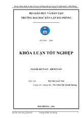 Khóa luận Hoàn thiện tổ chức kế toán vốn bằng tiền tại công ty cổ phần điện cơ Hải Phòng